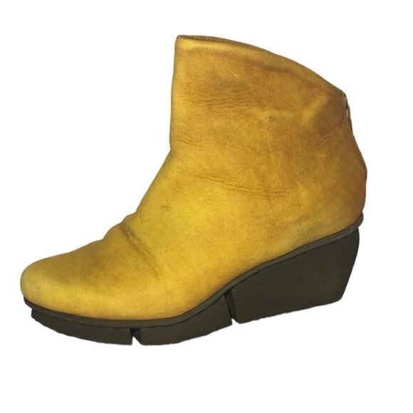 TRIPPEN Boot Women's Size 6.5 US Yellow Wedge Ankle Bootie *LEFT BOOT ONLY* - Picture 10 of 10